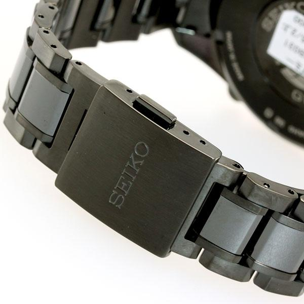 Seiko Astron GPS Solar Black Steel with Red Accents 44.6mm Watch SSE031
