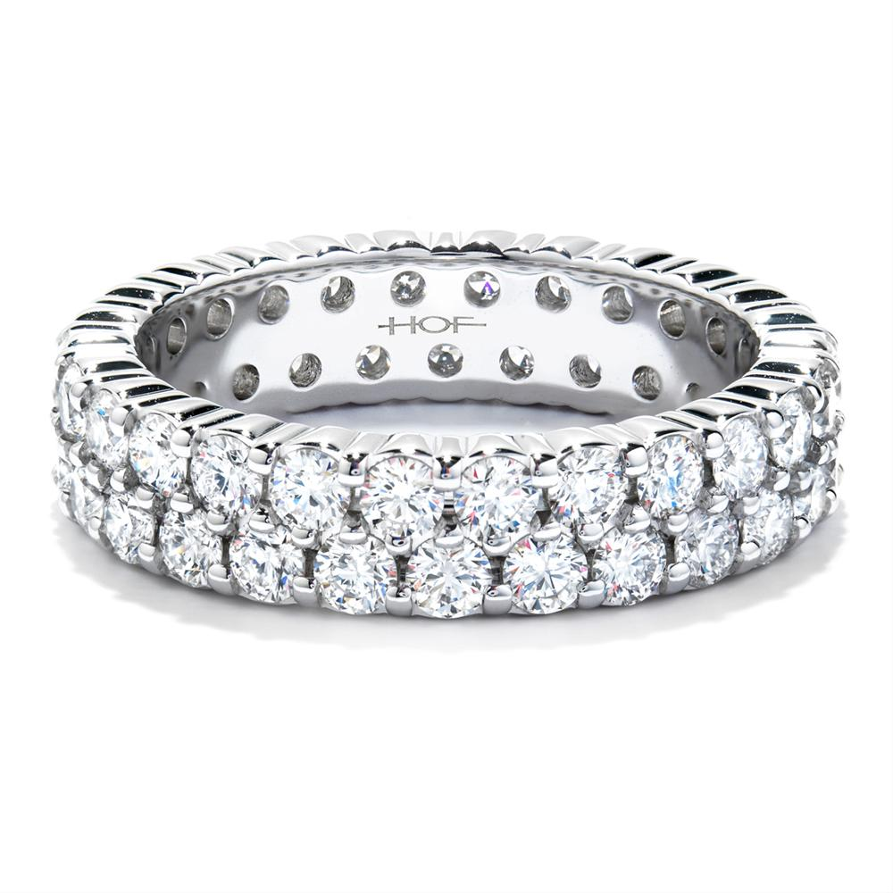 Hearts on Fire Double Row Diamond Eternity Band Ring