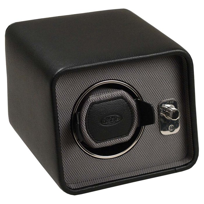 Wolf Designs Windsor Single Module 2.5 Watch Winder Black Leather