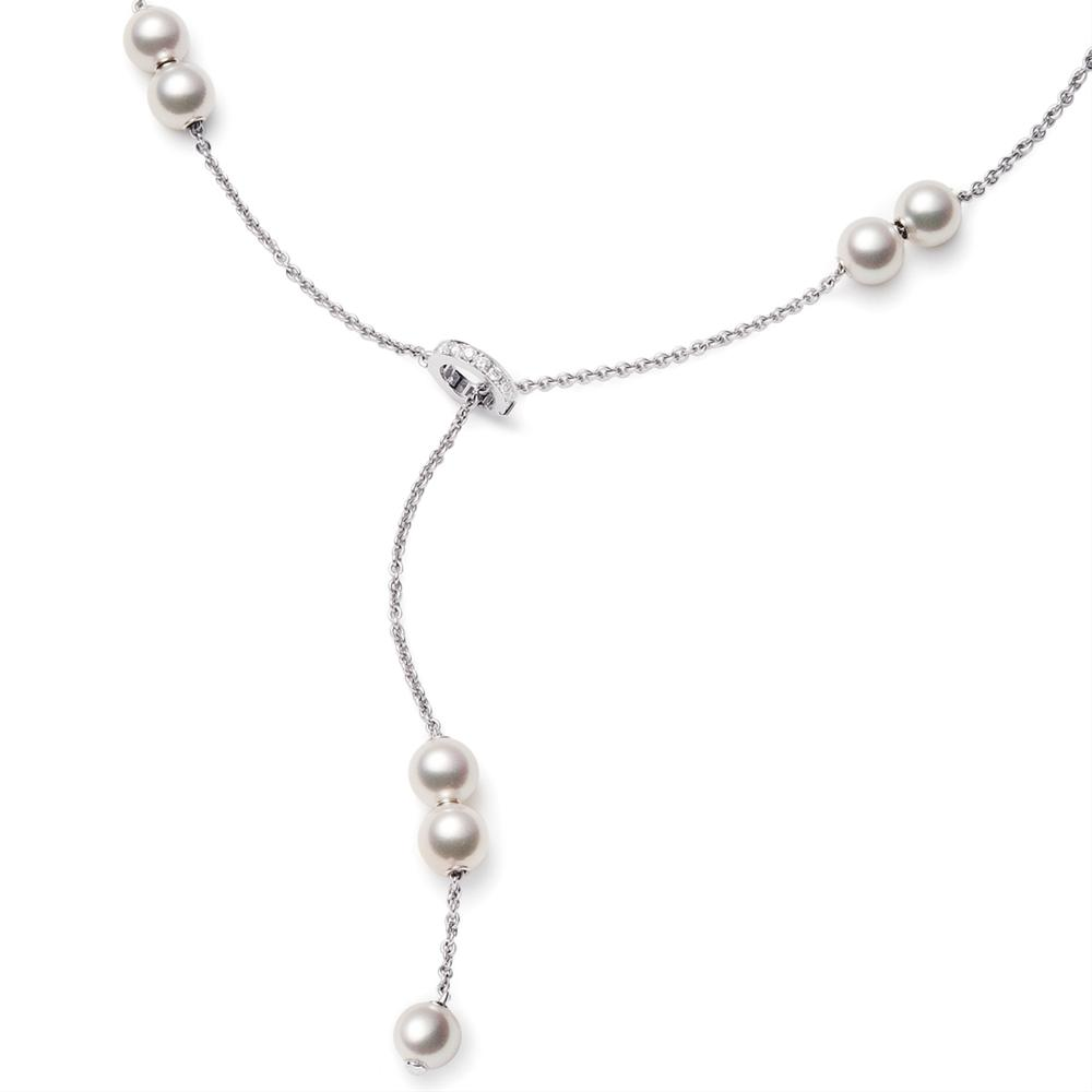 Mikimoto Pearls in Motion Akoya White Gold Necklace