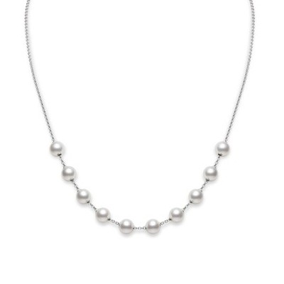 Mikimoto Pearls in Motion Akoya White Gold Necklace