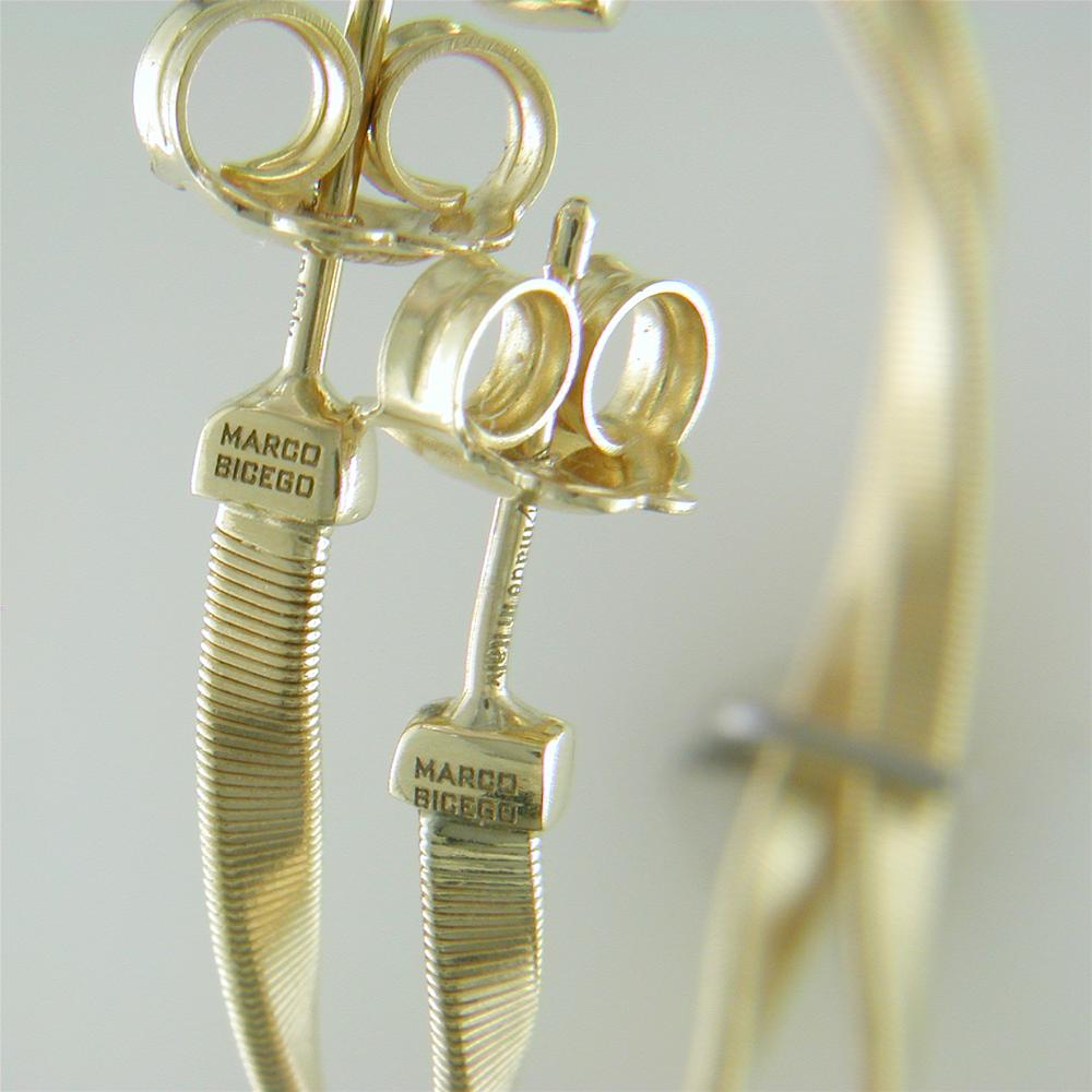Marco Bicego Marrakech Large 18K Yellow Gold Hoop Earrings OG256Y