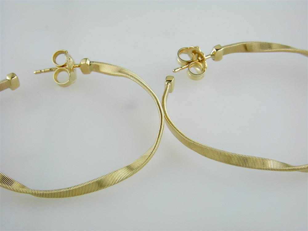 Marco Bicego Marrakech Large 18K Yellow Gold Hoop Earrings OG256Y