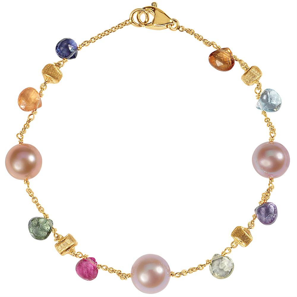 Marco Bicego Paradise Pearl Gemstone Single Strand Bracelet BB1311 MIX114