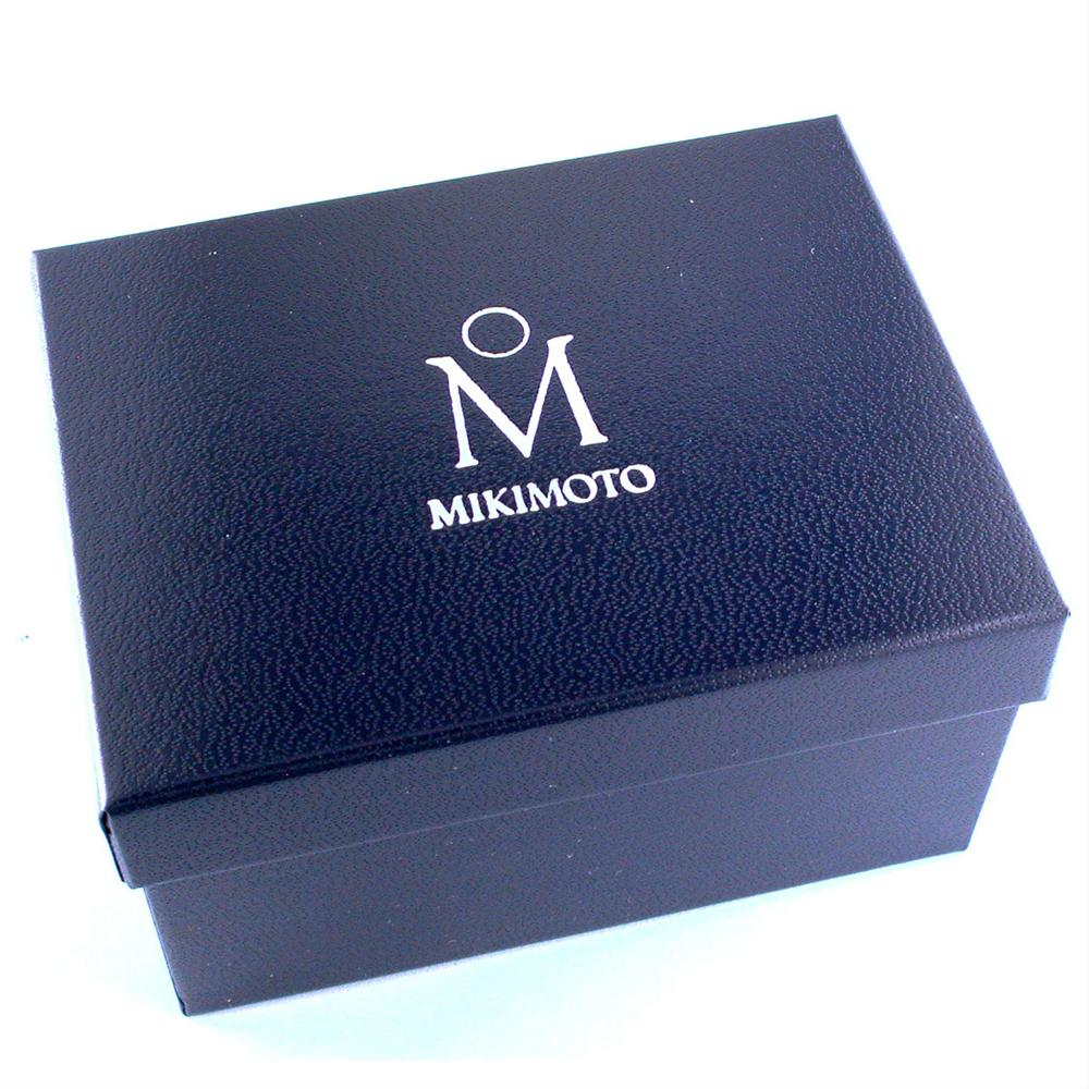 Mikimoto Classic Elegance Black South Sea Pearl Diamond Pendant White Gold