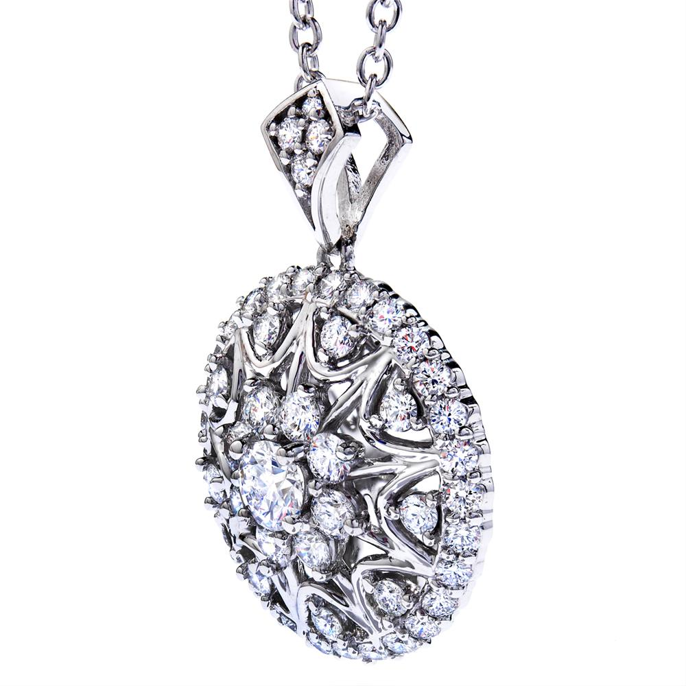 Hearts on Fire Small Convergence Diamond Pendant Necklace