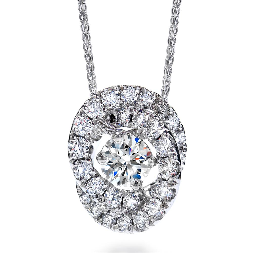 Hearts on Fire Endeavor Diamond Knot Pendant Necklace 18K White Gold