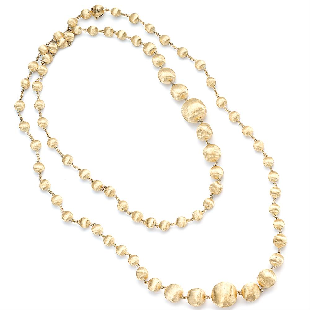 Marco Bicego Africa 18K Yellow Gold Bead Necklace 36" CB1417Y
