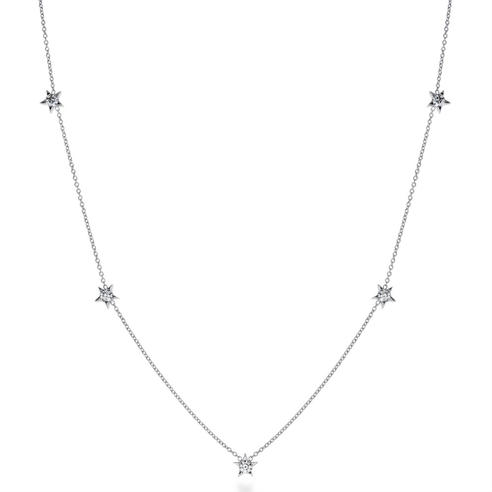 Hearts on Fire Illa Five Station Diamond Star Necklace
