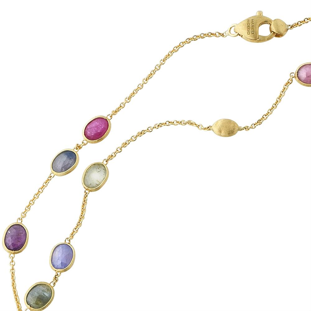 Marco Bicego Siviglia Gemstone Gold Necklace 36" CB1511
