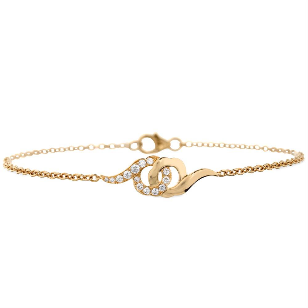 Hearts on Fire Diamond Lorelei Yellow Gold Infiniti Bracelet