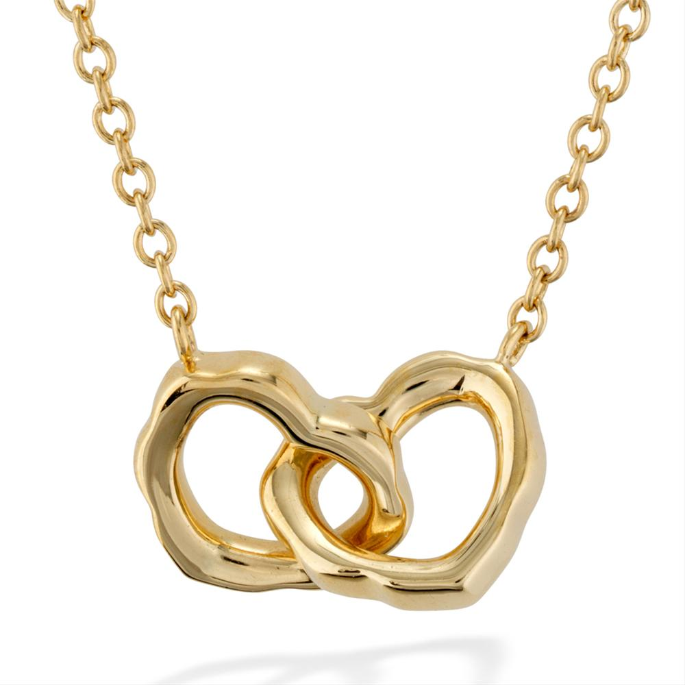 Hearts on Fire Lorelei Interlocking Heart Diamond Necklace Pendant