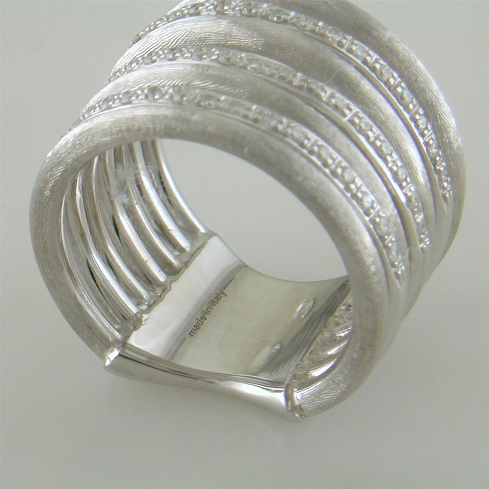 Marco Bicego Jaipur Link White Gold Diamond 7 Row Ring AB480 BW