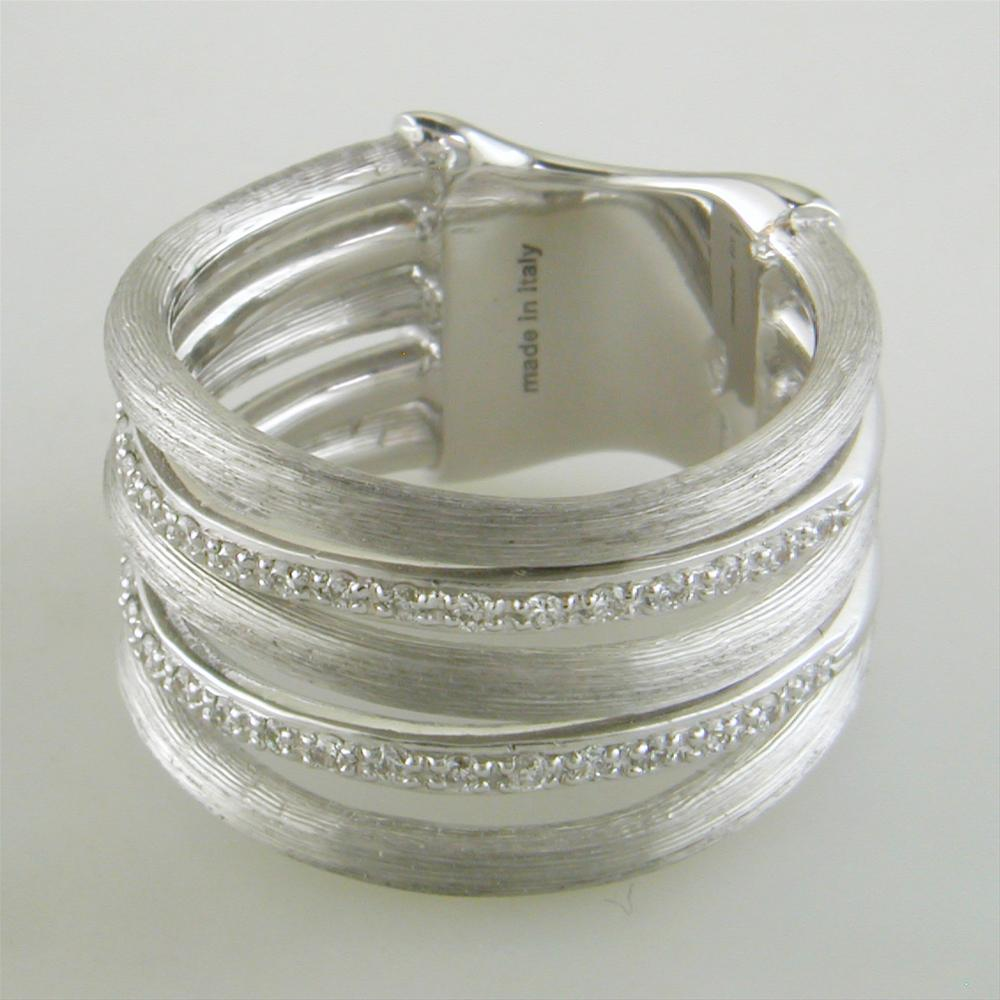 Marco Bicego Jaipur Link White Gold Diamond 5 Row Ring AB479 BW