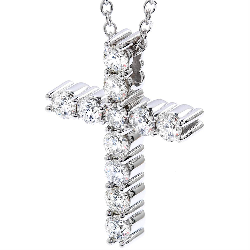 Hearts on Fire Whimsical Diamond Cross Pendant Necklace