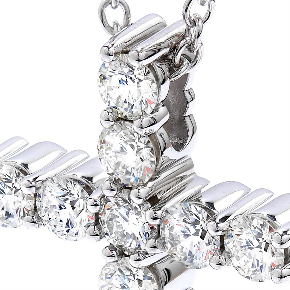 Hearts on Fire Whimsical Diamond Cross Pendant Necklace