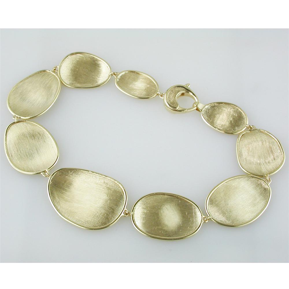 Marco Bicego Lunaria Oval 18K Yellow Gold 7" Bracelet BB1777