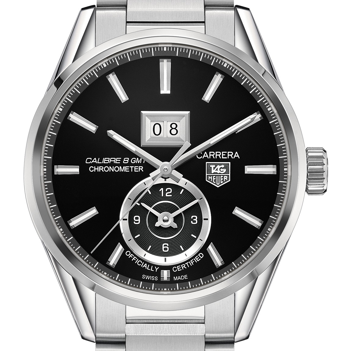 TAG Heuer Carrera Calibre 8 GMT and Grande Date Automatic Watch 41MM