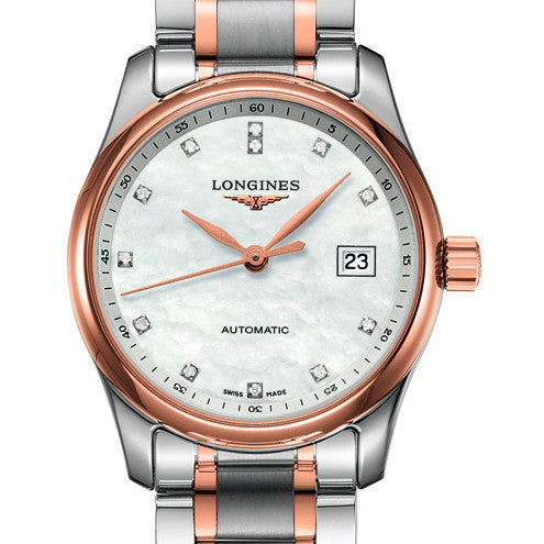 Longines Master Automatic Mother of Pearl Stainless Steel/Gold Cap 200 29MM L22575897