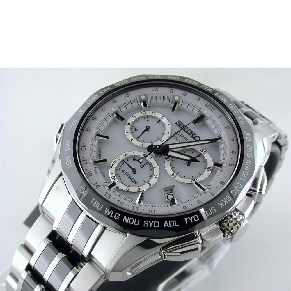 Seiko Astron 2014 Limited Edition GPS Solar Titanium ceramic White Dial Watch 45mm SSE001