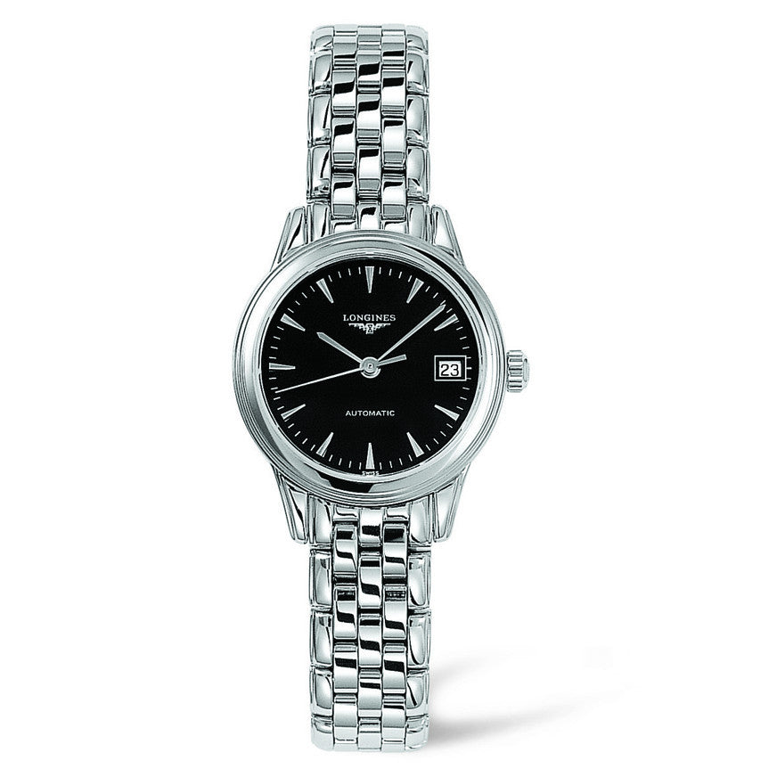 Longines Flagship Automatic Black Dial Stainless Steel Watch 26MM L42744526