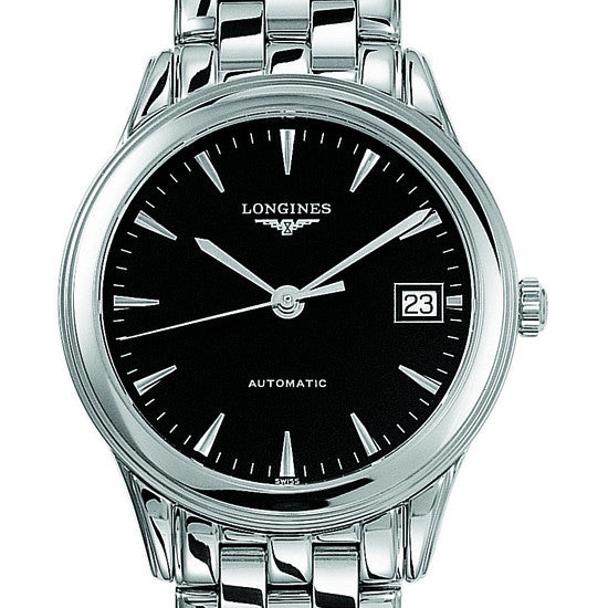 Longines Flagship Automatic Black Dial Stainless Steel Watch 35MM L47744526