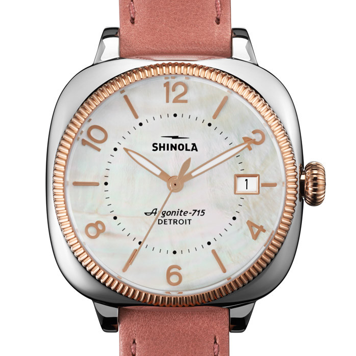 Shinola Ladies 36mm Gomelsky Mother of Pearl Dial Orchid Watch 10000276