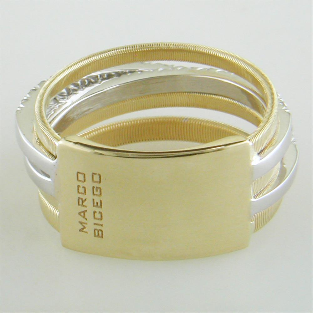 Marco Bicego Goa 5 Row Diamond Yellow Gold Ring AG315 BYW