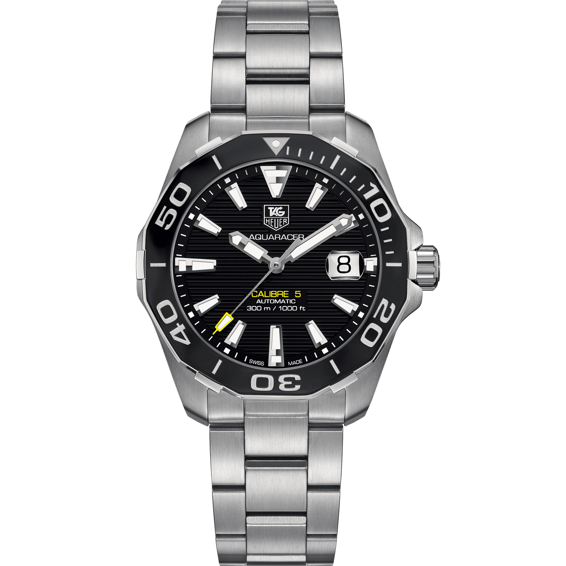 TAG Heuer Aquaracer 300M Calibre 5 Automatic Watch 41mm Black WAY211A.BA0928