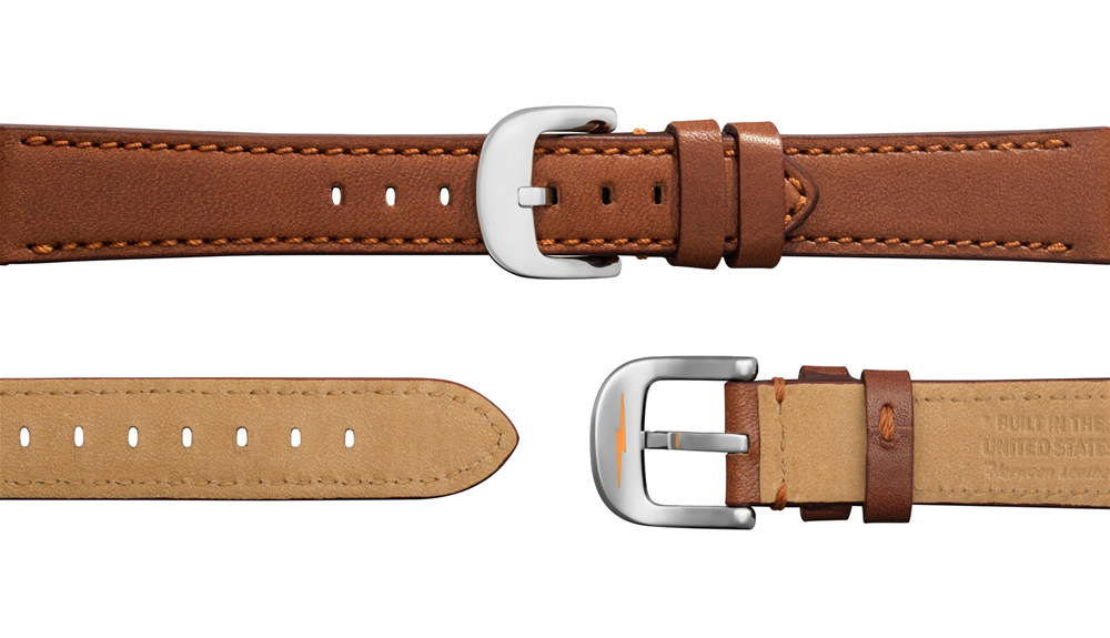 Shinola 36mm Ladies Moonphase White Dial Dark Cognac Leather Watch 20001107