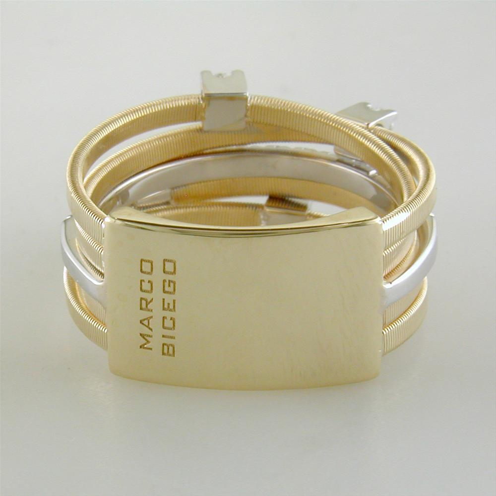 Marco Bicego Goa 5 Row Diamond Yellow Gold Ring AG270 B2 YW