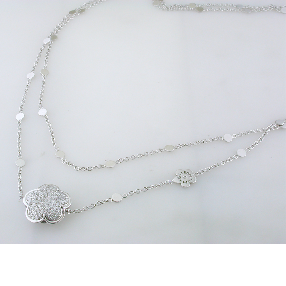 Pasquale Bruni Bon Ton 18K White Gold Diamond 36" Long Necklace
