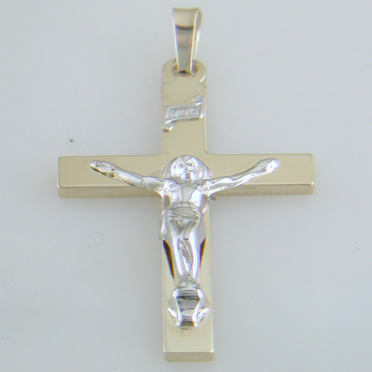 14k Yellow Gold Double Weight Crucifix