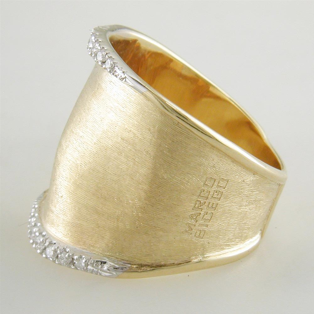 Marco Bicego Lunaria 18K Yellow Gold Ring with Diamonds AB551
