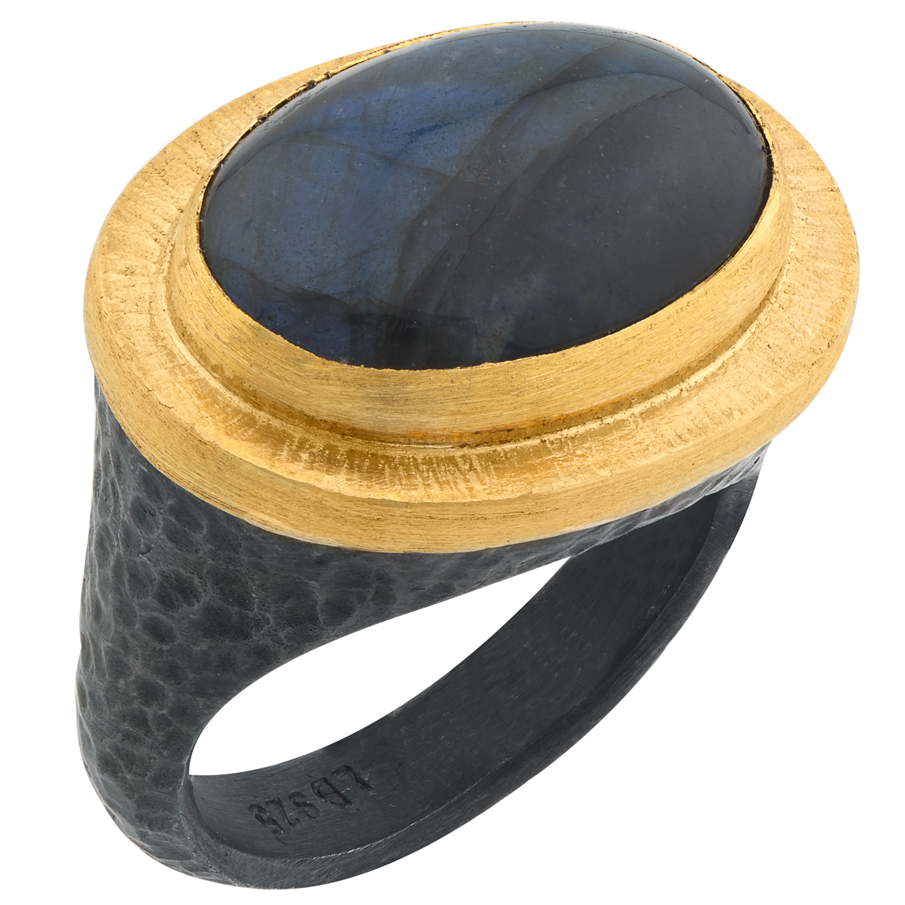 Lika Behar "Pompei" Labradorite Ring 24K Gold & Oxidized Silver