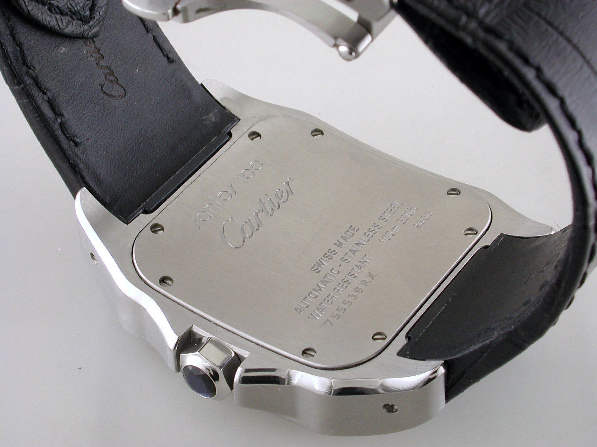 Cartier Santos 100 XL Stainless Steel Watch Certified Pre-owned W20073X8 41.3mm