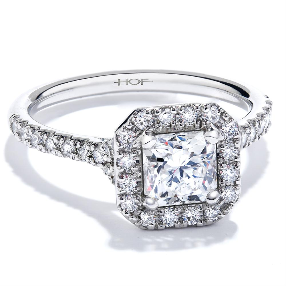 Hearts on Fire Transcend Dream Diamond Halo Engagement Ring