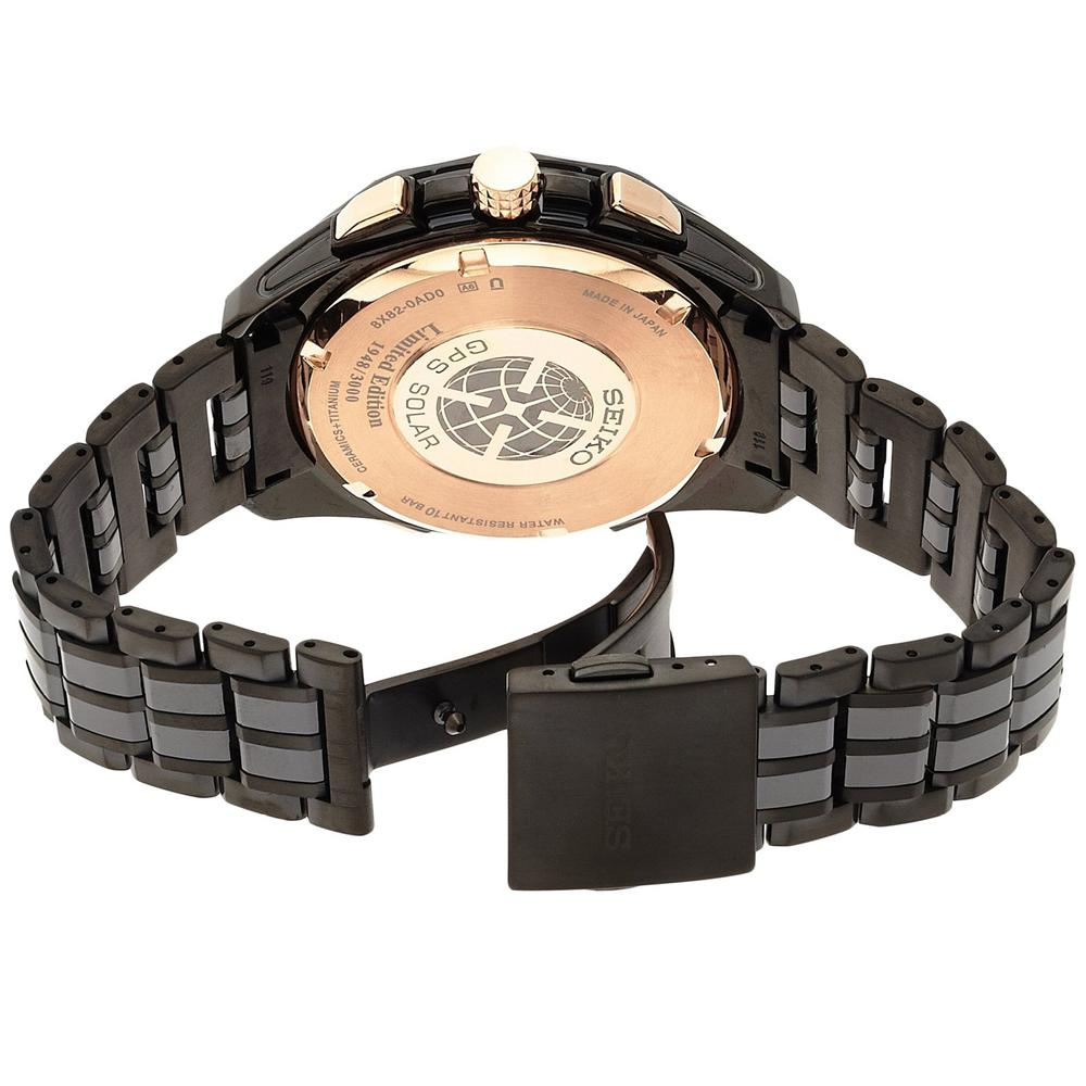 Seiko Astron GPS Black Titanium & Rose Gold Limited Edition Resort Solar Watch SSE019