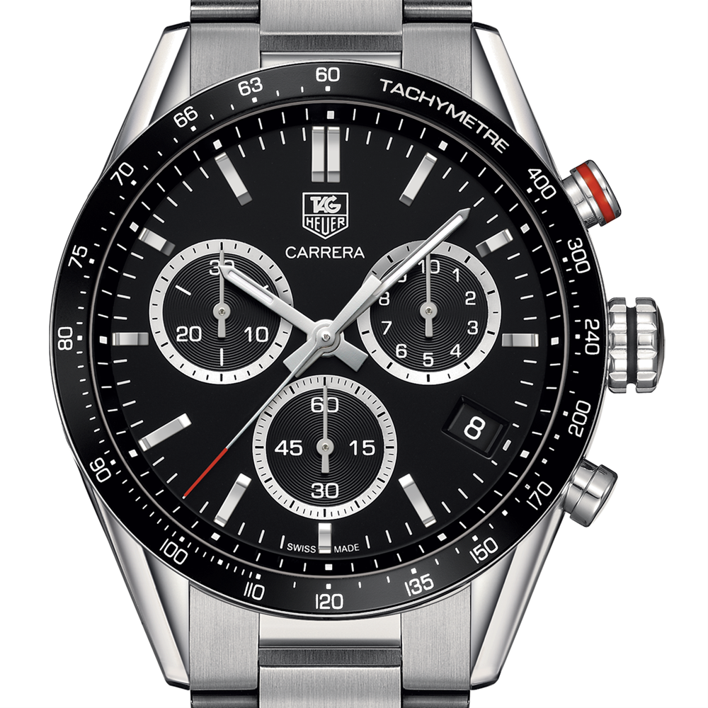 TAG Heuer CARRERA Chronograph 43MM Black Stainless Steel PANAMERICANA SPECIAL EDITION CV1A10.BA0799