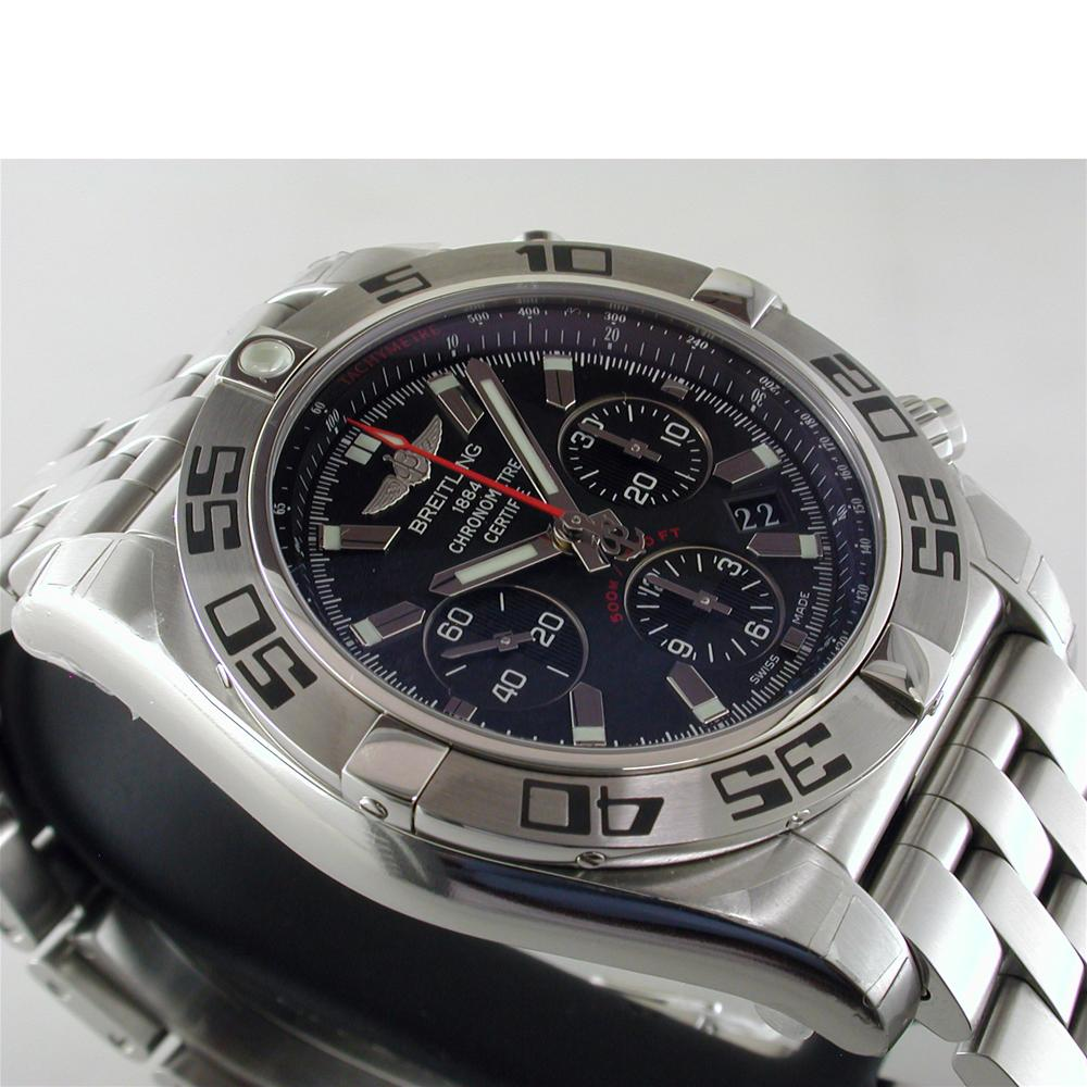 Breitling Chronomat 44 Flying Fish Chronograph Automatic Watch Boxes Papers Warranty AB011610