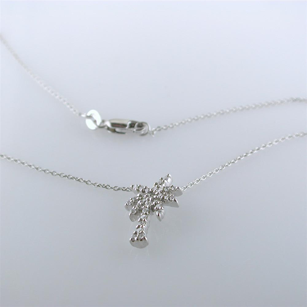 Roberto Coin TINY TREASURES DIAMOND PALM TREE NECKLACE Pendant