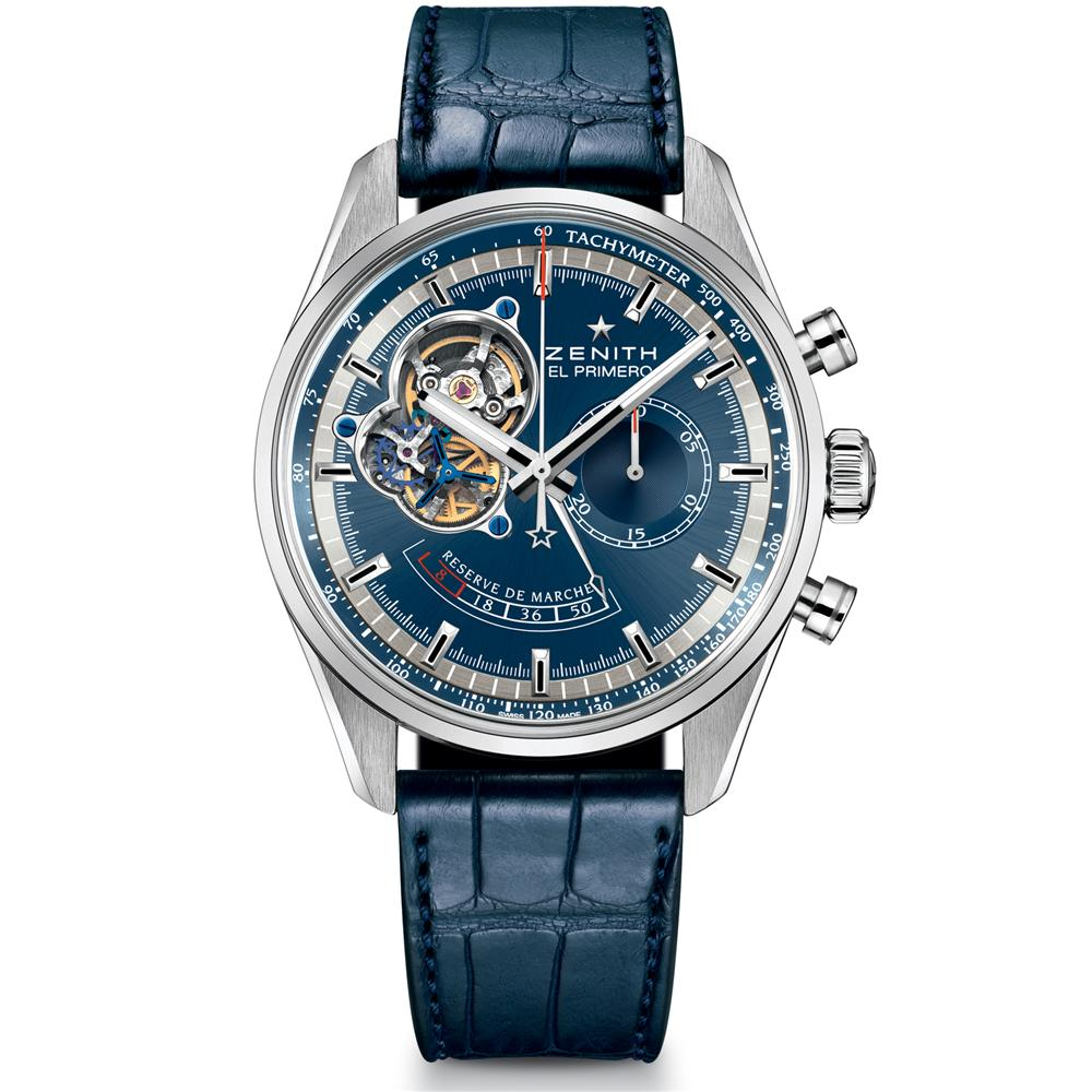 Zenith El Primero Chronomaster Power Reserve Blue Limited Ed. Charles Vermot Tribute 42mm