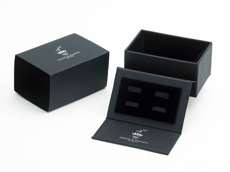 Deakin & Francis Skull & Crossbones Sterling Silver Cufflinks