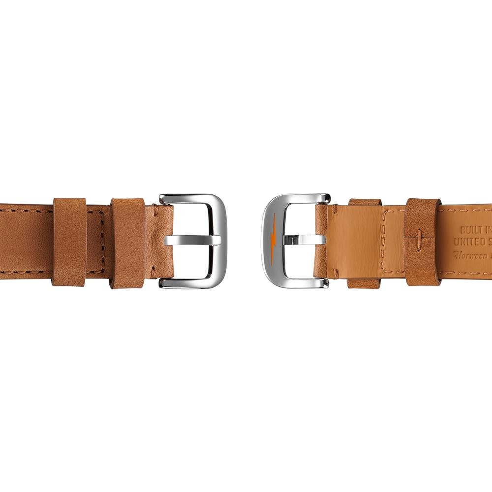 Shinola Runwell Chronograph Green Dial Brown Leather 47mm Men's Watch S0110000050