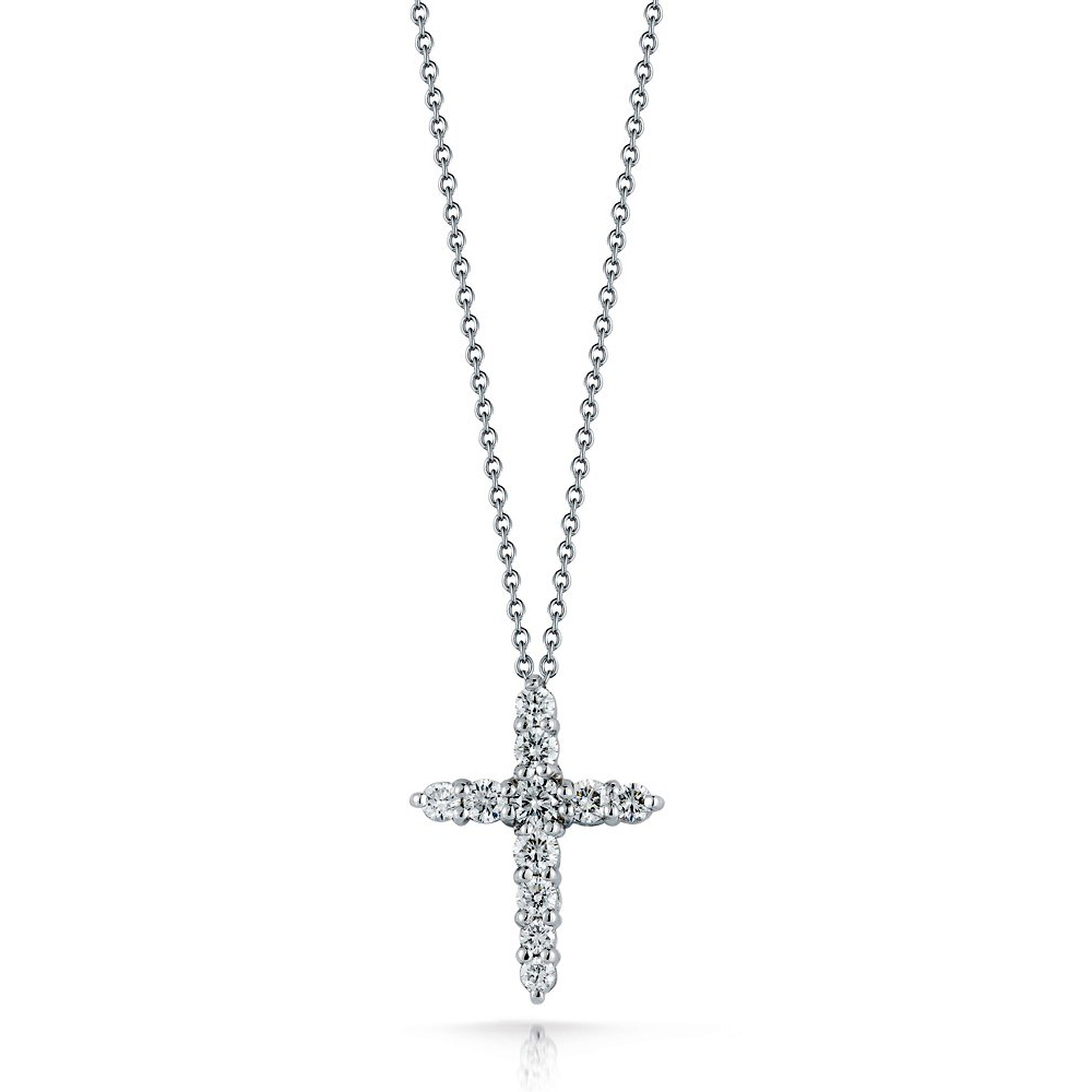 Roberto Coin TINY TREASURES DIAMOND CROSS NECKLACE Pendant