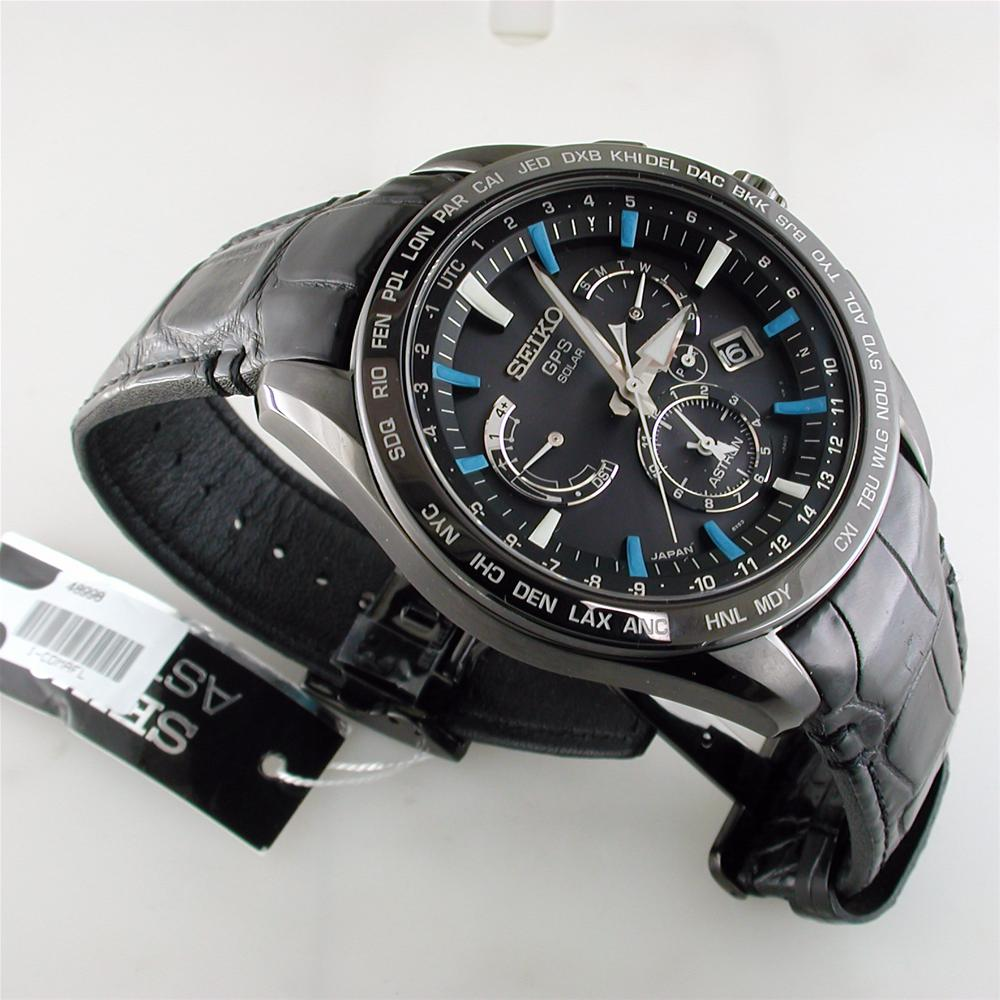Seiko Astron Solar GPS Black Blue Watch Limited Edition for USA 44.6mm Watch SSE067