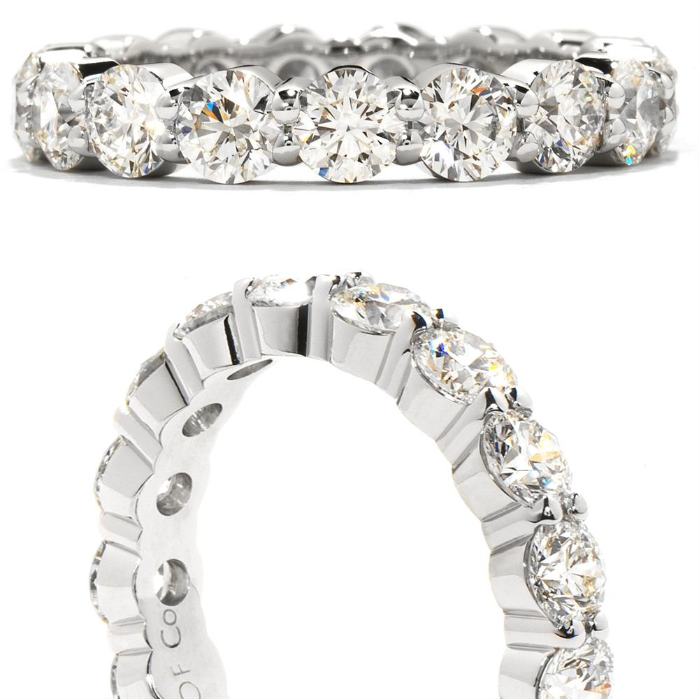 Hearts on Fire Multiplicity Single Row Diamond Eternity Band Platinum
