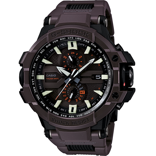 Casio G-Shock Aviation Multi-Band Atomic Black Analog Digital Watch GWA1000FC-5A