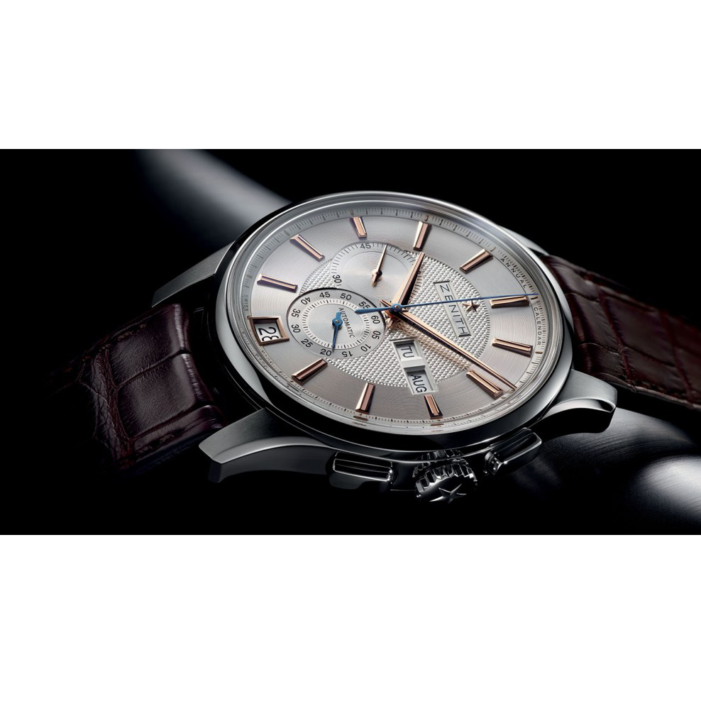 Zenith Captain Winsor Annual Calender 42mm Chronograph Steel Watch