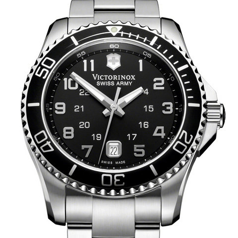 Victorinox Swiss Army Maverick GS Black Dial Steel Watch Men's  241436